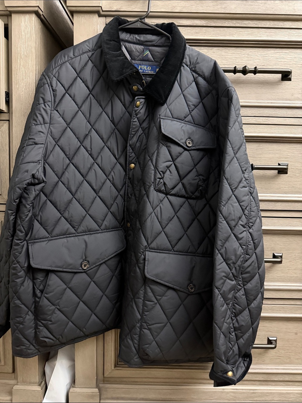 Polo by Ralph Lauren Quilted Dark Gray Puffer Jacket